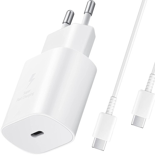 ORYGINALNA SZYBKA Ładowarka SAMSUNG Super Fast 25W USB-C + KABEL USB Typ C
