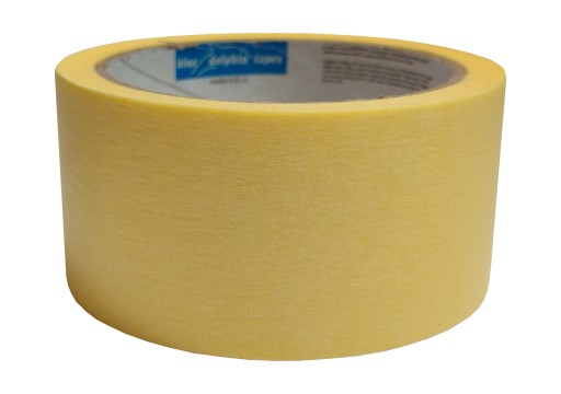 BLUEDOLPIN TAŚMA MALARSKA PAPIEROWA ŻÓŁTA 48mm/32m