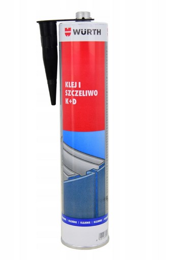 Klej Szczeliwo K+D Uniwersalny Czarny 300ml Wurth