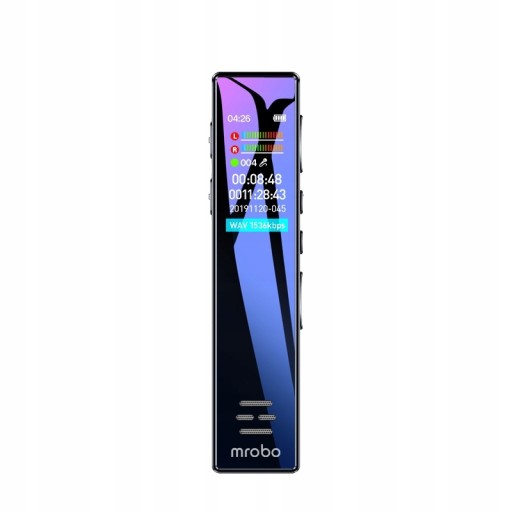 DYKTAFON CYFROWY PODSŁUCH VOX 16G 1536kbps menu PL