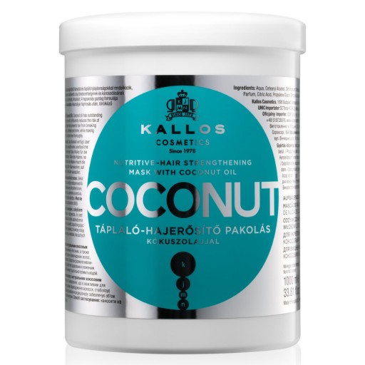 KALLOS COCONUT MASKA WZMACNIAJĄCA KOKOSOWA 1000ML