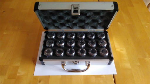 Tulejka zaciskowa zestaw ER32 18szt 2-20mm walizka