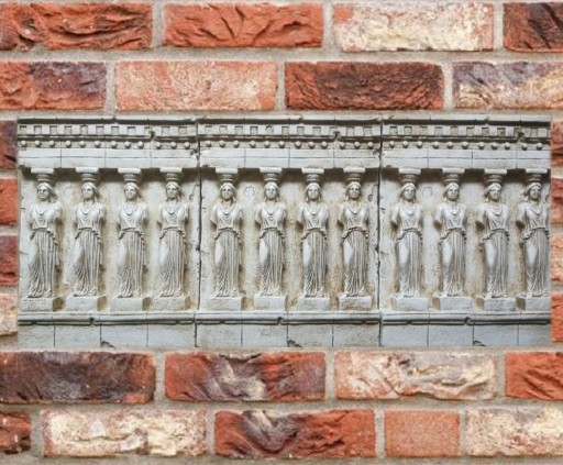 1 x RELIEF KARIATYDA GZYMS SZTUKATERIA GIPSOWA