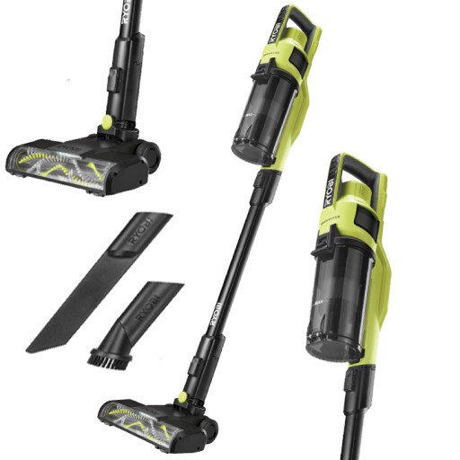 RYOBI ODKURZACZ RĘCZNY BEZPRZEWODOWY PIONOWY AKUMULATOROWY ONE + RSV18BL-0