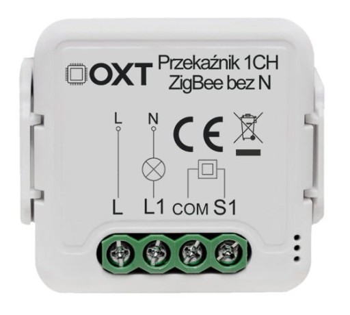 Moduł OXT mini przekaźnik 1 obw. bez N ZigBee TUYA