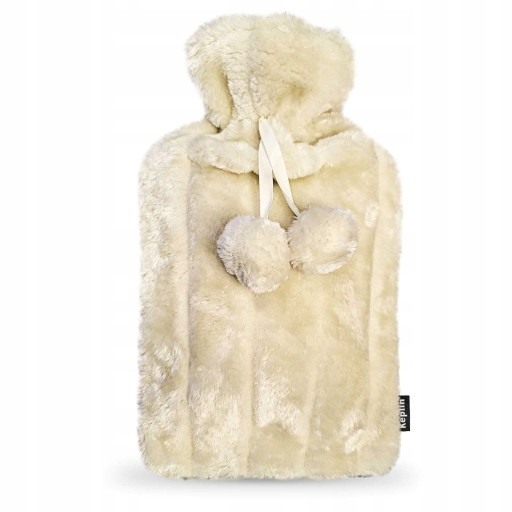 Hot Water Bottle Bag Practical 2L Rubber Brązowy