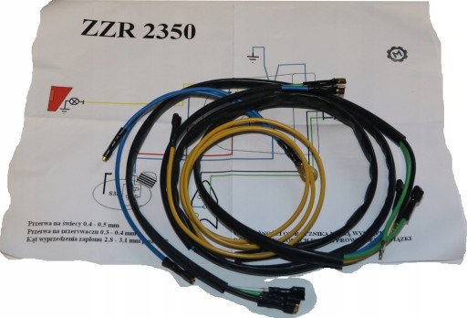 INSTALACJA ELEKTRYCZNA KOMAR 2350 CZARNA + schemat