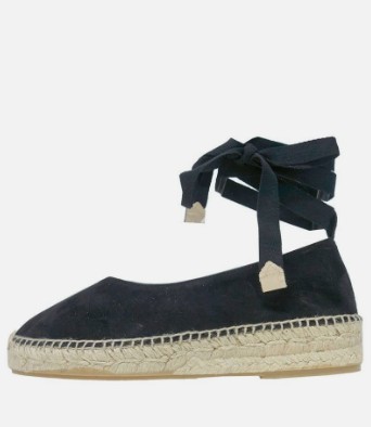 HOGL ESPADRYLE DAMSKIE CZARNE SKÓRZANE 41 SAC