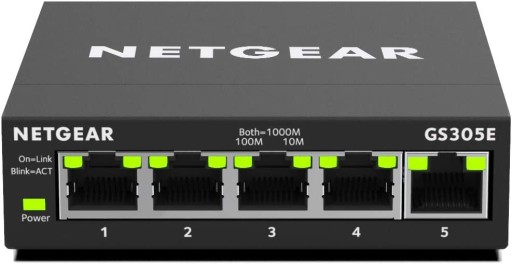Netgear GS305E Przełącznik Zarządzalny 5 Portowy