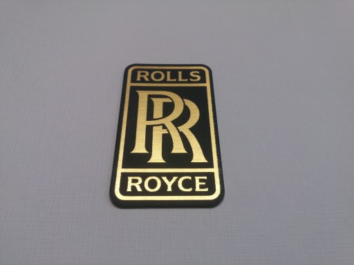 ROLLS ROYCE naklejka emblemat 30 x 15 mm * ZŁOTA