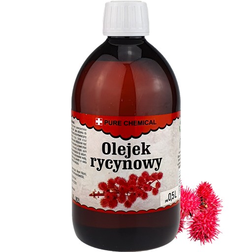 NATURALNY OLEJ RYCYNOWY OLEJEK DO BRWI RZĘS 0,5L