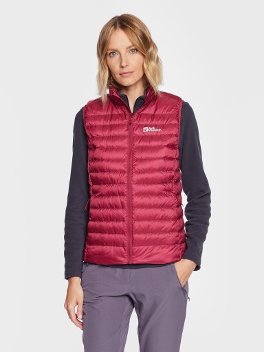 JACK WOLFSKIN Kamizelka Pack & Go 1207031 Bordowy Regular Fit
