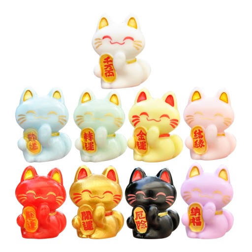 ZABAWKI DLA KOTÓW MINIATUROWE SAMOCHÓD LUCKY CAKE TOPPER 9 SZT