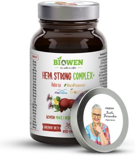 OSTROPEST + KARCZOCH + KURKUMA + ANDROGRAPHIS Hepa Strong Complex+ WĄTROBA