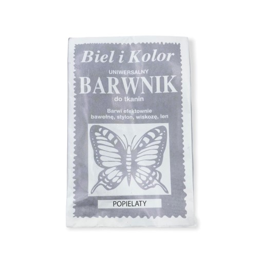 Barwnik do tkanin Biel i Kolor popielaty 10g