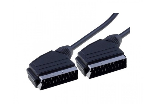 Kabel EURO wtyk SCART (21-pinowy) - wtyk SCART (21-pinowy) 3m