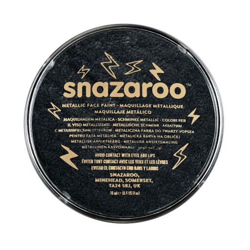 FARBA DO TWARZY METALICZNA CZARNA 18ML SNAZAROO