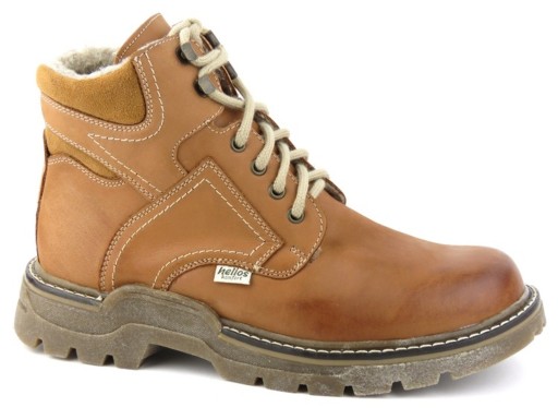 Buty męskie zimowe Helios ciepłe trapery brąz r.41