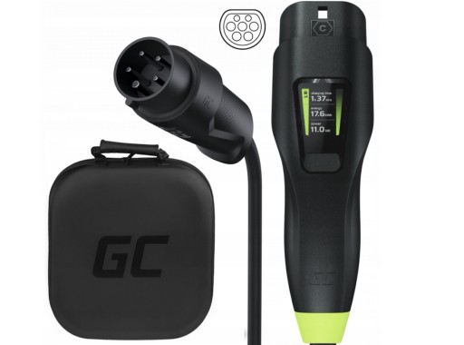 Green Cell Habu Mobilna Ładowarka do samochodu EV 11kW 7m Typ2 Wallbox 2w1