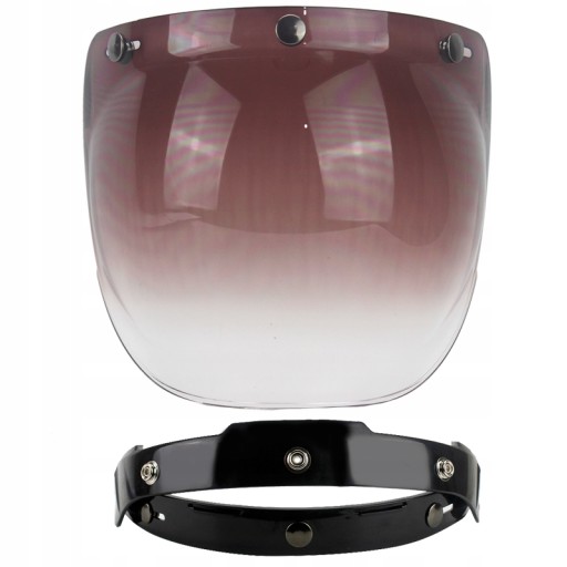 Retro kask motocyklowy z soczewkami 3/4 kask otwarty