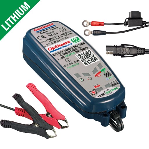 OPTIMATE ŁADOWARKA AKUMULATORÓW OPTIMATE LITHIUM 4S 12.8V / 13.2V 0.8A, 1-1