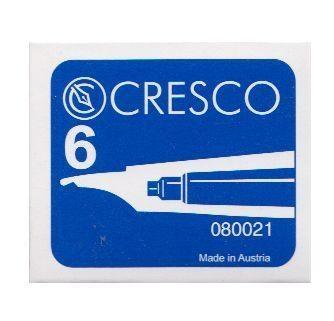 NABOJE DO PIÓR NIEBIESKIE CRESCO 6 SZT.
