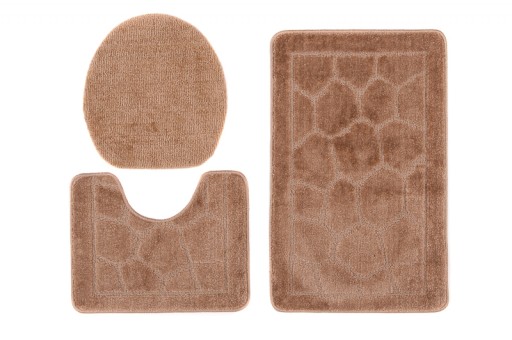 DYWANIKI ŁAZIENKOWE SOFTY 3 CZĘŚCIOWE SOFT v47a