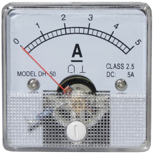 Miernik analogowy amperomierz 5A + bocznik
