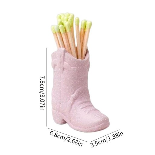 Ceramiczny uchwyt na zapałki z styl Boho but kowb