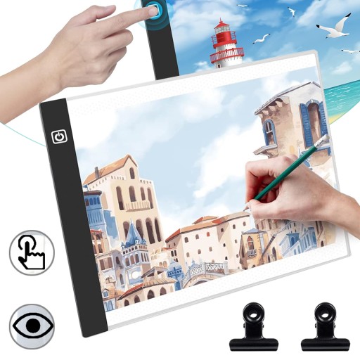 PODŚWIETLANY TABLET A4 LED, PRZENOŚNY STÓŁ PODŚWIETLANY RYSUNEK KOPIOWANIA