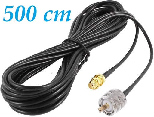 Przedłużacz kabel RG-174 SMA-F / UC1-M 500cm
