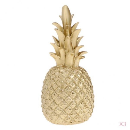 3 ananasowe ozdoby Home Decor Rzemiosło żywiczne