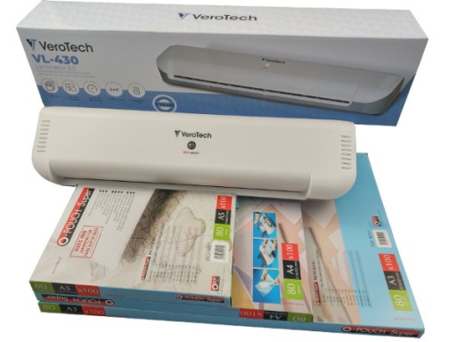 Laminator Verotech Szybki Laminator A3 + MegaPaka 300 folii na gorąco