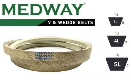 Pasek klinowy ogrodowy 3L 460 / 3L x 1168 La, Medway