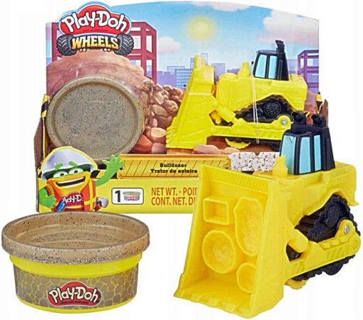 PLAY-DOH CIASTOLINA Wheels Buldożer Spychacz E4707 ZABAWKA + SUPER TUBKA
