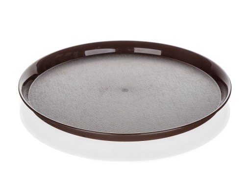 Taca plastikowa okrągła brązowa 32cm