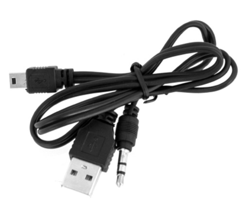 AK287 ADAPTER PRZEJŚCIÓWKA USB MINI - JACK 3,5 AUX