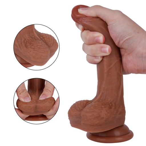 Bardzo realistyczne dildo żel krzemionkowy Penis