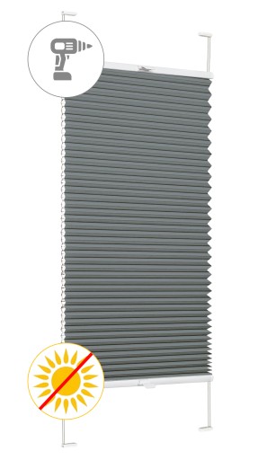ECRU Zaciemniająca plisa NA WYMIAR 51,5X150