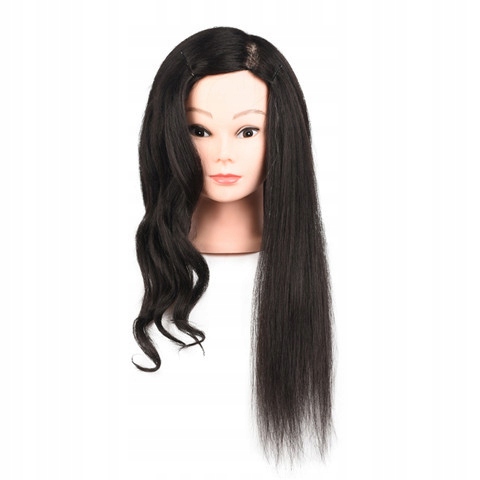 Beauty with a curly wig model