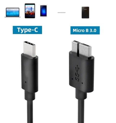 Kabel do dysku USB-C do Micro USB 3.0 MacBook