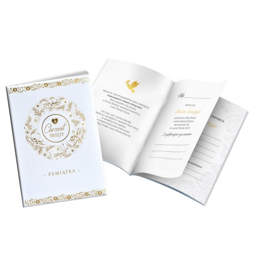 KSIĄŻECZKA Q PMB KARNET CHRZEST /PAMIĄTKA CHRZTU ŚW. `ALBUM Z ILUSTRACJAMI