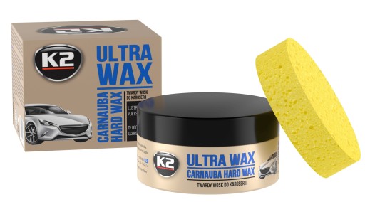 K2 ULTRA WAX WOSK DO AUTA CARNAUBA TWARDY SAMOCHODOWY ZABEZPIECZAJĄCY