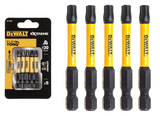 DeWALT DT7398T zestaw bity udarowe T30 57mm 5szt