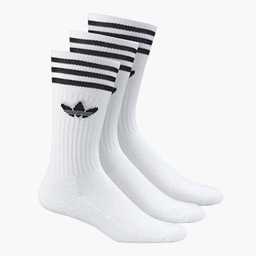 ADIDAS SKARPETY DŁUGIE ORIGINALS 43-46 BIAŁE 3PAK