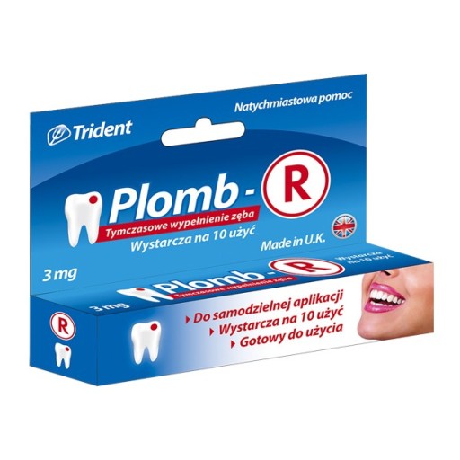 PLOMB-R TYMCZASOWE WYPEŁNIENIE ZĘBA UBYTKU
