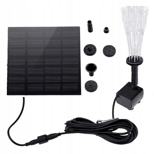 Solarna FONTANNA Pompa Fontannowa do oczka wodnego