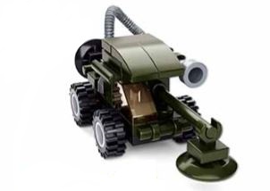 KLOCKI SLUBAN B0591F MINI POJAZD DO USUWANIA MIN WOJSKO ARMIA