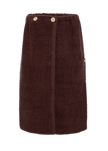 SAUNA RĘCZNIK 100%BAWEŁNA BRĄZ MĘSKI 70/140 GUZIK