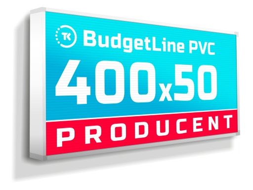 Kaseton reklamowy LED Budget Line PVC 400x50cm